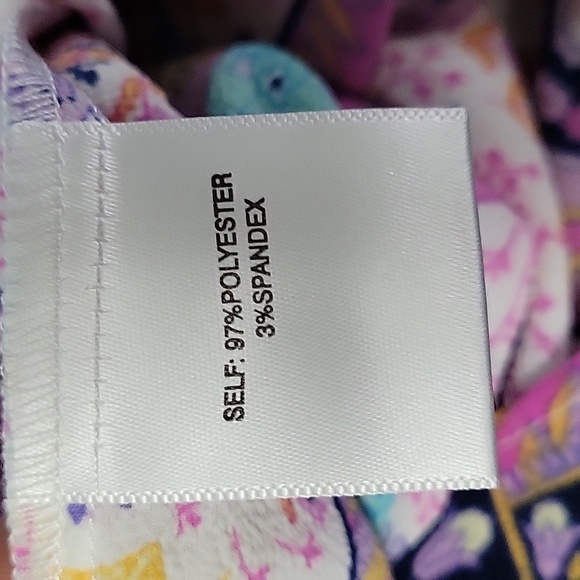 Rose&Olive Pink and Blue Vibrant Tropical Floral Top With Tassels Size S NWT - Picture 11 of 13